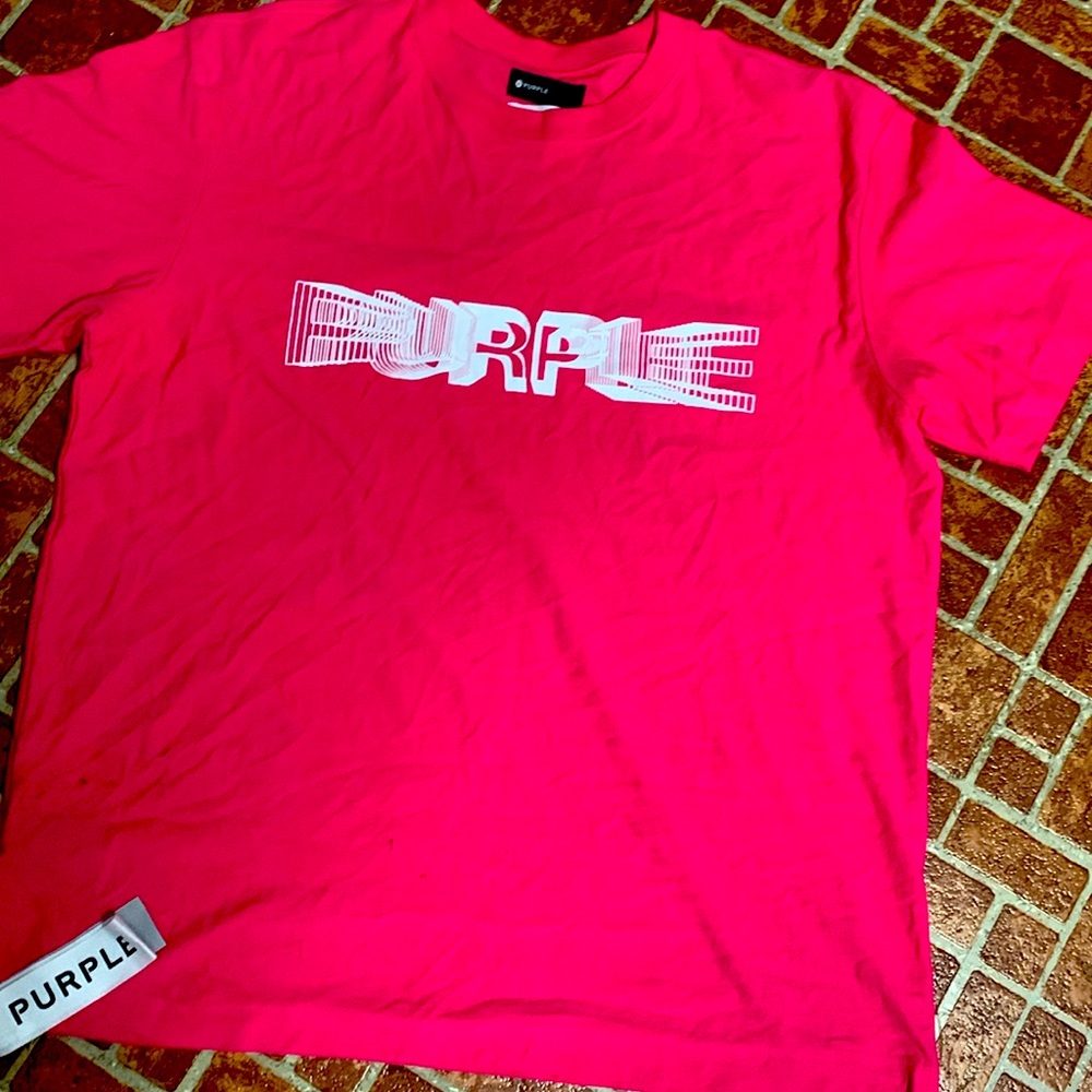 Purple designer shirt, brand new with tags.